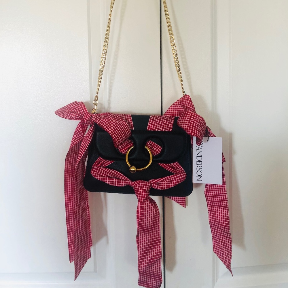 Pierce Ribbons Mini Leather crossbody